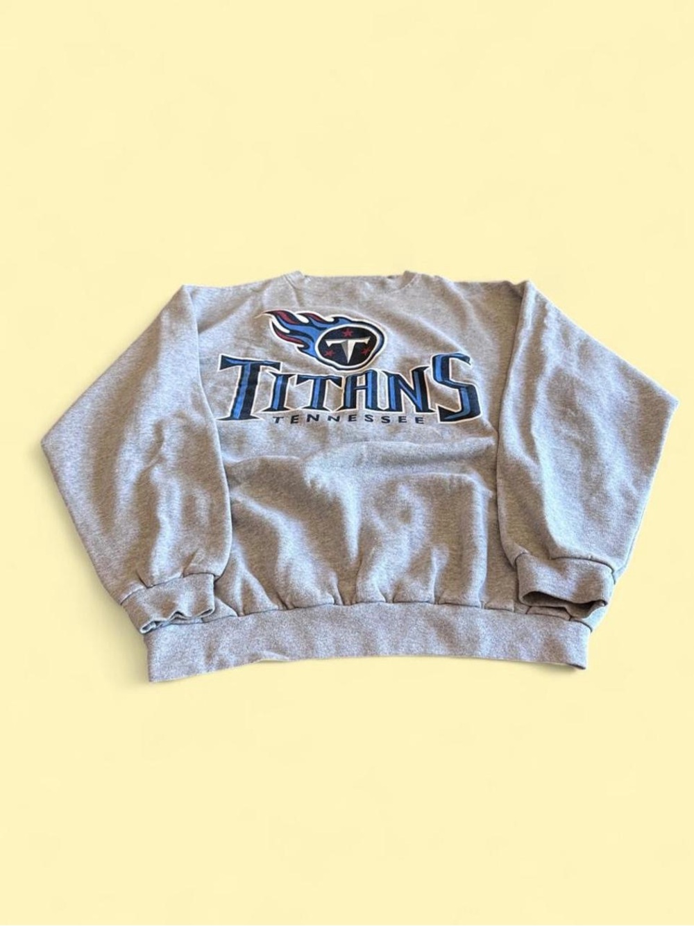 Vintage Tennessee Titans Sweatshirt Men’s Large Gray Logo Athletic Made in USA